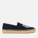 KENZO Women's Tiger Head Elastic Espadrilles - Blue