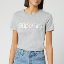 Superdry Women's Classic Rainbow Short Sleeve T-Shirt - Grey Marl