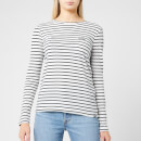 Superdry Women's Ol Essential Long Sleeve Top - Off White Stripe