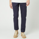 Lanvin Men's Slim Pants Buttoned Hem 14.5cm - Ink Blue