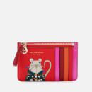Tory Burch Women's Rita The Rat Top-Zip Card Case - Red