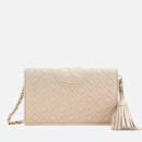 Tory Burch Women's Fleming Wallet Cross Body Bag - Light Taupe