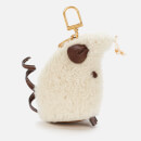 Tory Burch Women's Rita The Rat Shearling Key Fob - Natural
