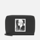 Karl Lagerfeld Legend Collection Women's Karl Legend Medium Zip Wallet - Black