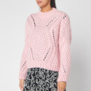 Stine Goya Women's Alex Fluffy Knitted Jumper - Pink