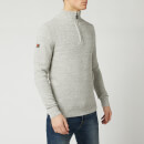 Superdry Men's Keystone Henley Knit Jumper - Concrete Twist