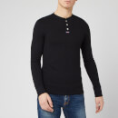 Superdry Men's Legacy Long Sleeve Grandad Top - Vintage Black