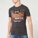 Superdry Men's Vintage Label Premium Goods Camo T-Shirt - Vintage Black