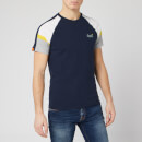 Superdry Men's Orange Label Crafted Casual Baseball Top - Darkest Navy
