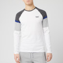 Superdry Men's Orange Label Engineered Long Sleeve Baseball Top - Optic