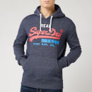 Superdry Men's Vintage Label Desert Hoody - Atlantic Navy Grit