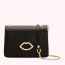 Lulu Guinness Women's Cut Out Lip Polly Shoulder Bag - Black