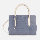 Radley Women's Liverpool Street Faux Croc Medium Ziptop Multiway Bag - Denim