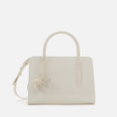 Radley Women's Liverpool Street Faux Croc Small Zip Around Grab Multiway Bag - White