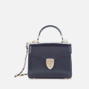 Aspinal of London Women's Mayfair Micro Lizard Bag - Midnight Blue