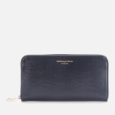 Aspinal of London Women's Continental Lizard Purse - Midnight Blue