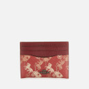 Coach 1941 Women's Coated Canvas Flat Card Case - Red