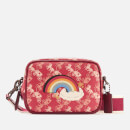 Coach 1941 Women's Coated Canvas Rainbow Print Small Camera Bag - Red