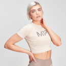 Naisten MP Animal Snake Seamless Cropped T-Paita - Desert