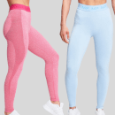 MP Birthday 2 Pack Curve Leggings - Super Pink/Himmelblau
