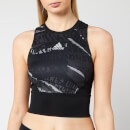 adidas Women's Own the Run Crop Top - Black