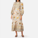 Zimmermann Women's Edie Border High Neck Dress - Cream Paisley