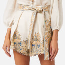 Zimmermann Women's Freja Paisley Shorts - Ivory Fleur Paisley