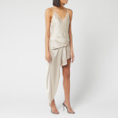 Alexander Wang Women's Exposed Leg Cami Dress with Lace - Champagne