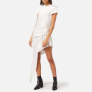 Alexander Wang Women's Exposed Leg Short Sleeve Dress - White