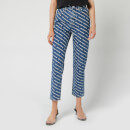 Alexander Wang Women's Bluff Jeans with White Logo Print - Blue