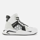 Balmain Women's B-Ball & All Over Mono High Top Trainers - White/Black