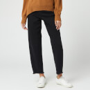 Whistles Women's High Waist Barrel Leg Jean - Black
