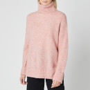 Whistles Women's Oversized Roll Neck Knitted Jumper - Pale Pink