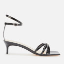 by FAR Women's Kaia Patent Leather Kitten Heels - Black