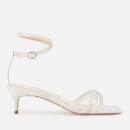 by FAR Women's Kaia Leather Kitten Heels - White