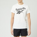 Reebok Men's Branded Crew Neck Short Sleeve T-Shirt - White
