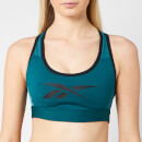 Reebok Women's Hero Racer Padded Bra - Heritage Teal