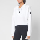 Reebok Women's Work Out Ready Myt 1/4 Zip Hoody - White