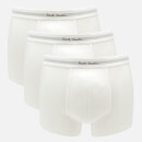 PS Paul Smith Men's 3 Pack Trunk Boxer Shorts - White