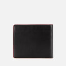 PS Paul Smith Men's Bifold Zebra Wallet With Coin Pouch - Black