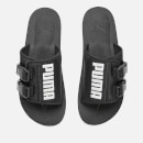 Puma Men's Wilo Lux Nylon Sliders - Puma Black/Whisper White