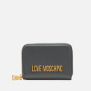 Love Moschino Women's Small Zip Around Purse - Black