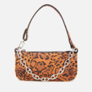 by FAR Women's Mini Rachel Suede Shoulder Bag - Leopard Print