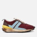 Lanvin Men's Suede Running Trainers - Burgundy/Light Blue