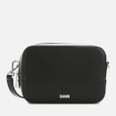 Ganni Women's Textured Leather Camera Bag - Black