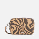 Ganni Women's Printed Leather Camera Bag - Tannin