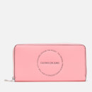 Calvin Klein Jeans Women's Sculpted Large Zip Around Purse - Pink Panther