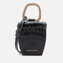 Danse Lente Women's Magnetic Box Bag - Jet Black Croc