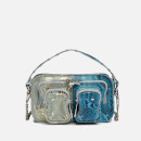 Núnoo Women's Helena Half and Half Cross Body Bag - Silver/Blue