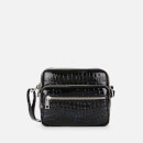 Núnoo Women's Mini Kazuko Shiny Cross Body Bag - Blue